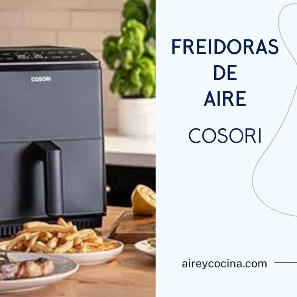 Foto de pagina de inicio de aire y cocina de mejores freidoras de aire cosori